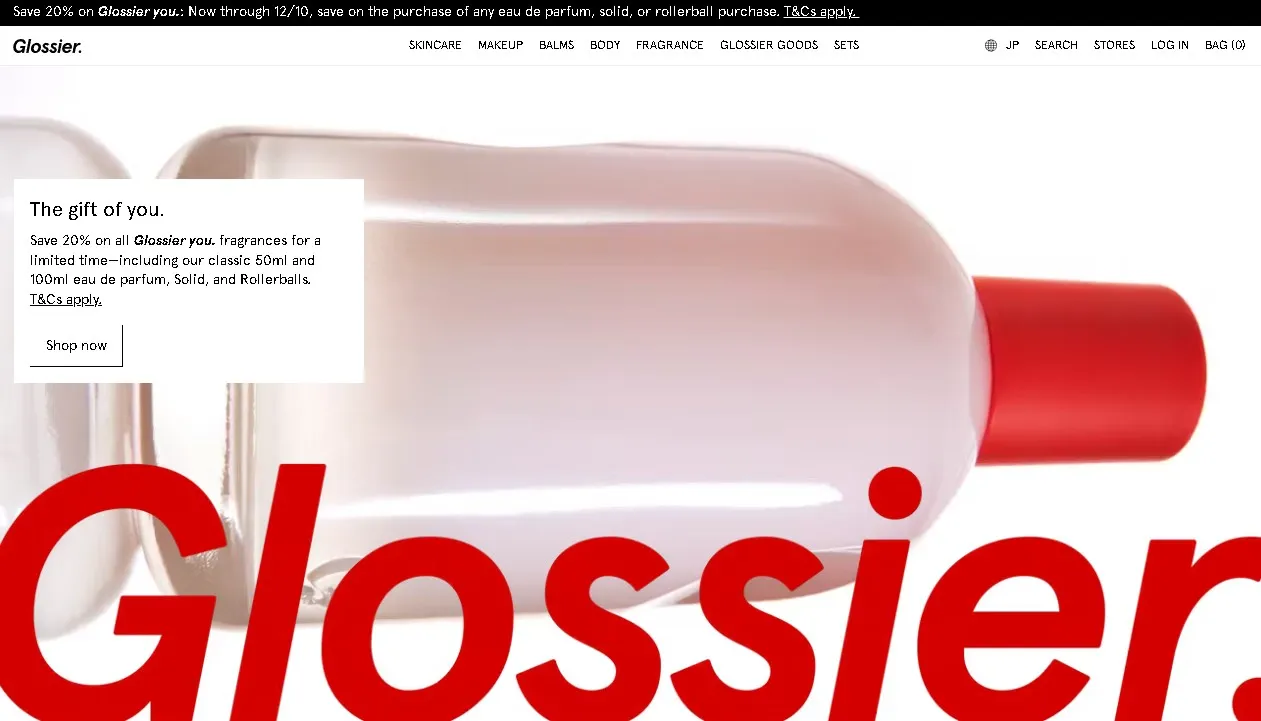 グロッシアー（Glossier）の公式サイト